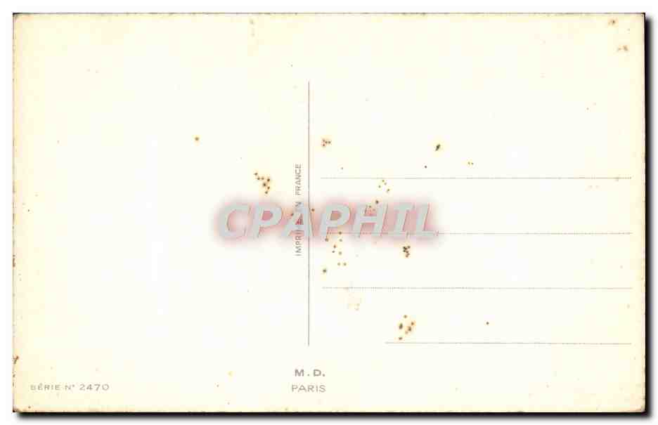 CPA Fantaisie Fleurs — Verso