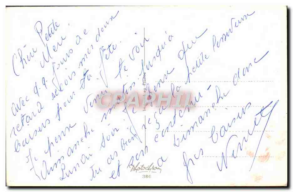 CPA Fantaisie Fleurs Oiseaux — Verso