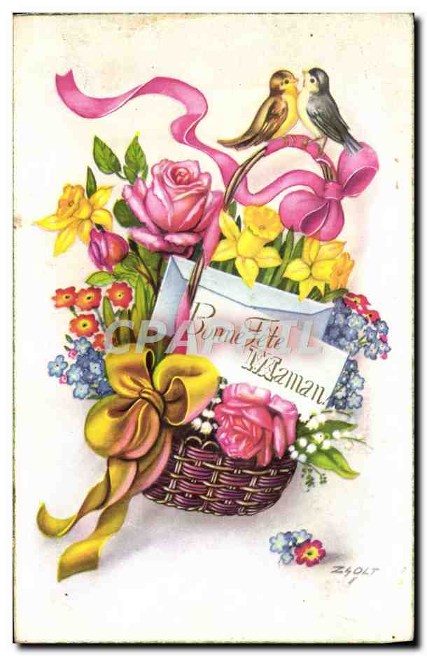 CPA Fantaisie Fleurs