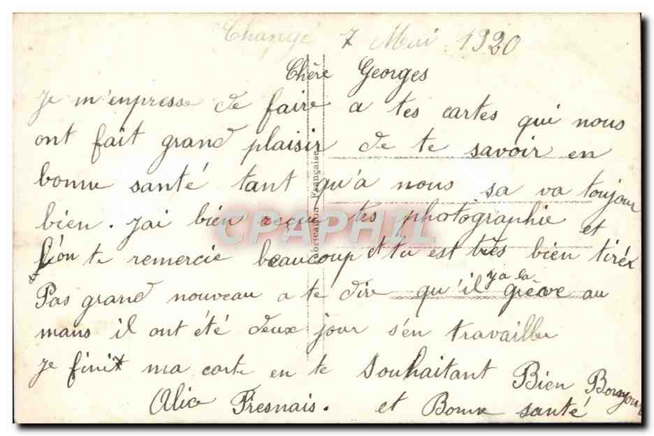 CPA Fantaisie Fleurs Muguet — Verso