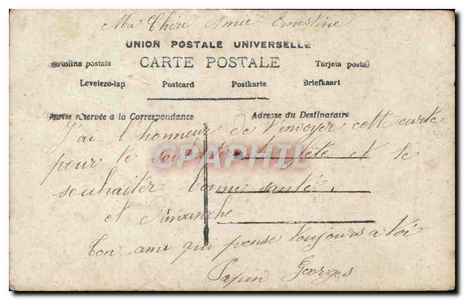CPA Fantaisie Femme — Rückseite