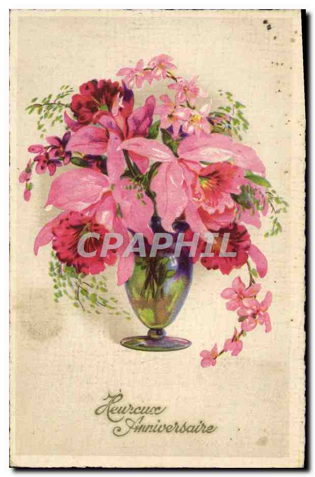 CPA Fantaisie Fleurs