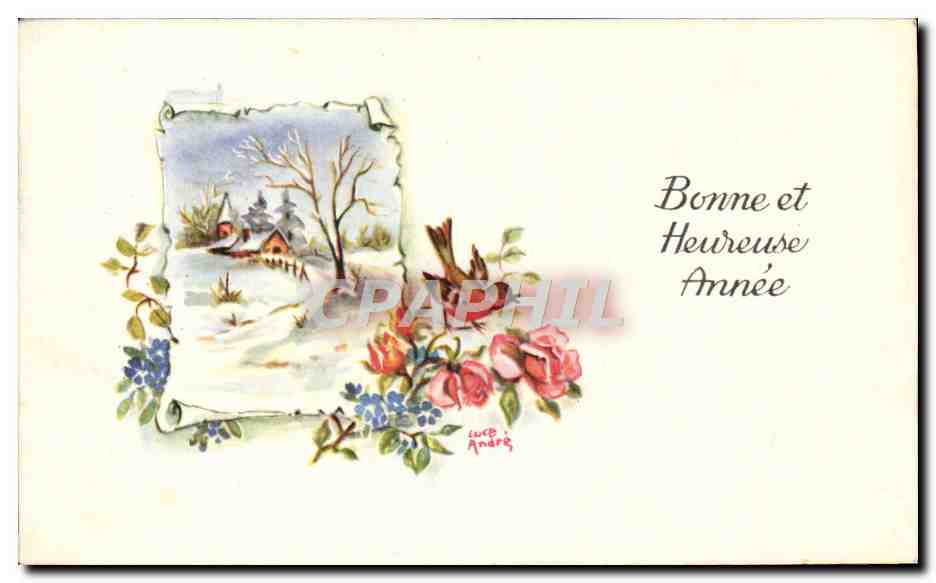 CPA Fantaisie Bonne annee