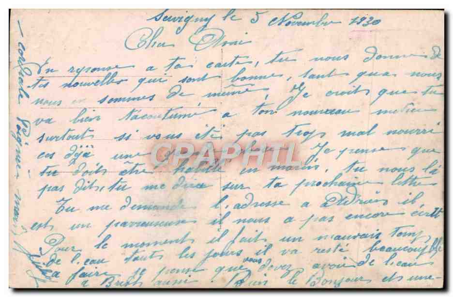 CPA Fantaisie Femme — Verso