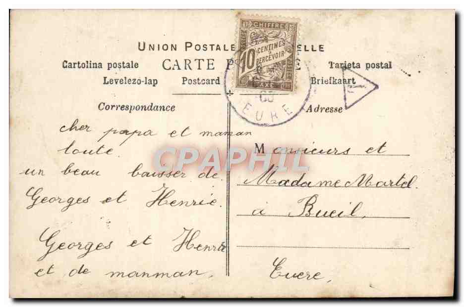 CPA Fantaisie Femme — Verso
