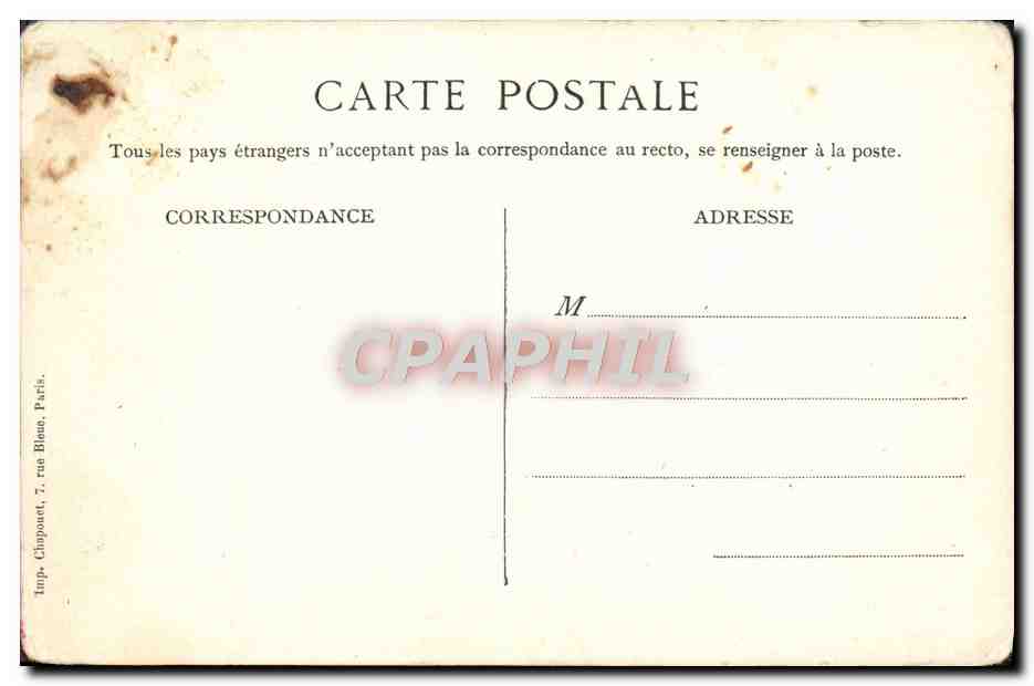 Lueur de France — Schinn in Frankreich — Imp. Chaponn, Paris — Verso