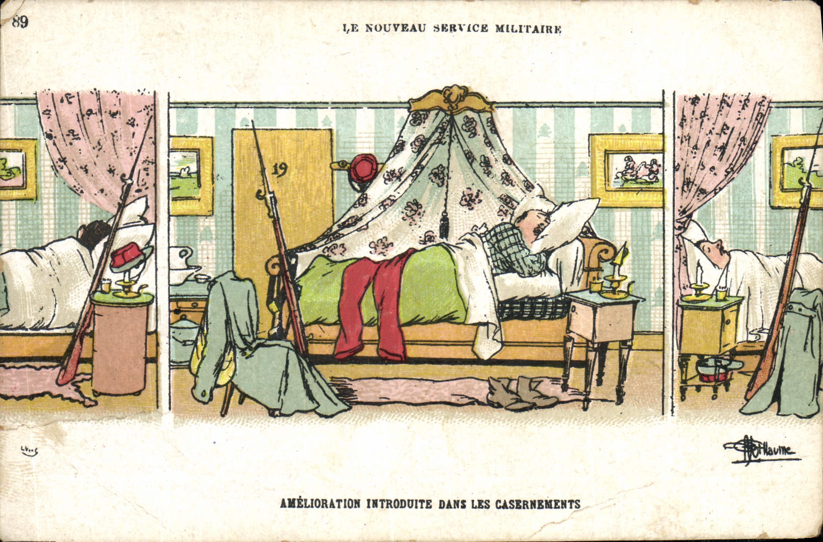 Il nuovo servizio militare — Miglioramento introdotto nei casernamenti — H. Haume, n. 89