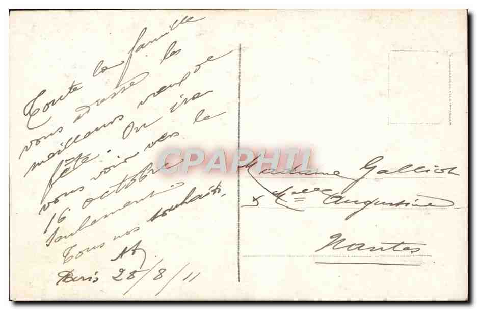 CPA Fantaisie Femme Telephone — Rückseite