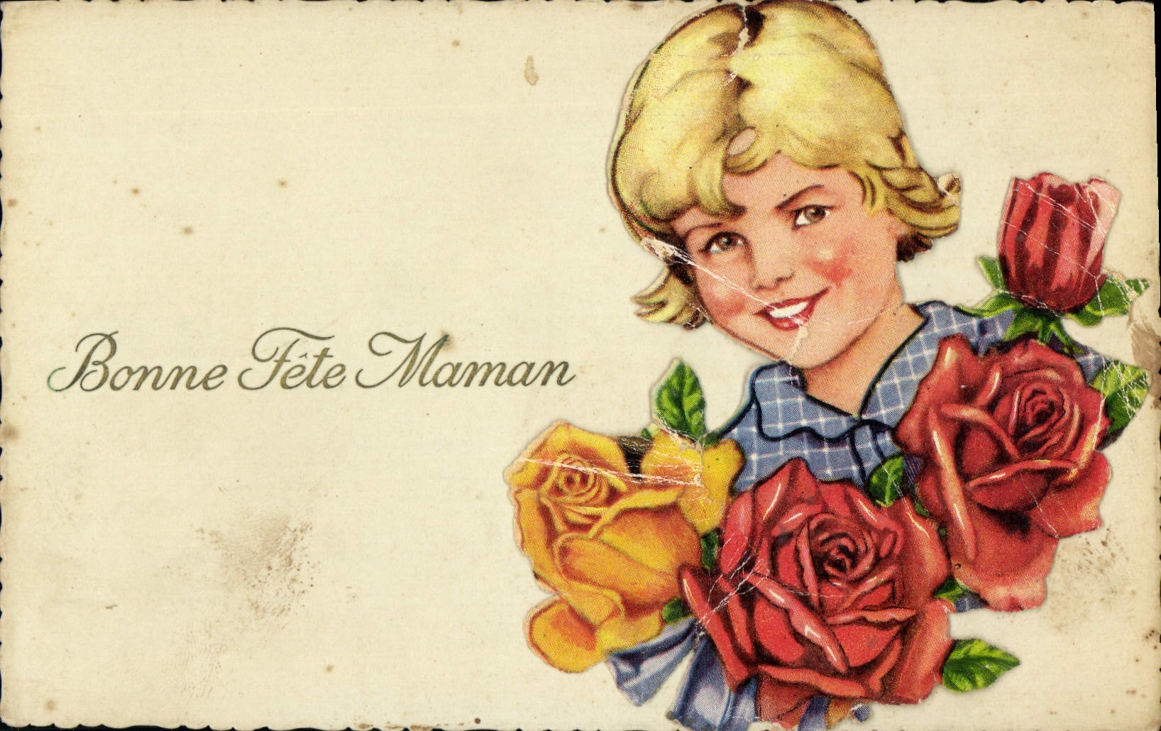 CPA Fantaisie Femme Bonne fete maman 