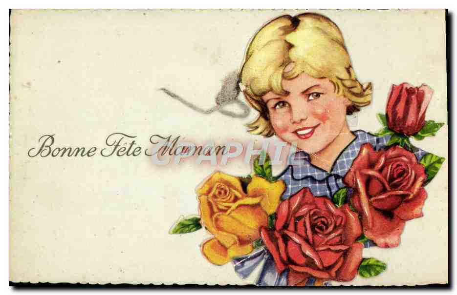 CPA Fantaisie Femme Bonne fete maman 