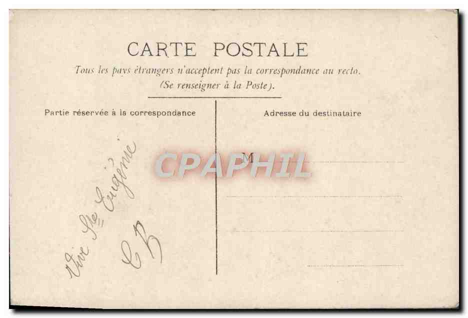 Femme souriante dans cadre floral — Bonne Fête — CIRC 4449 — Rückseite