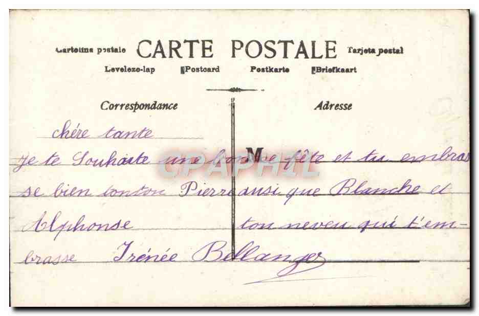 CPA Fantaisie Enfant — Rückseite