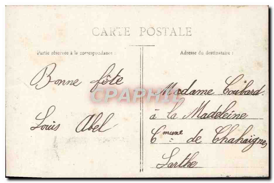 CPA Fantaisie Enfant — Rückseite