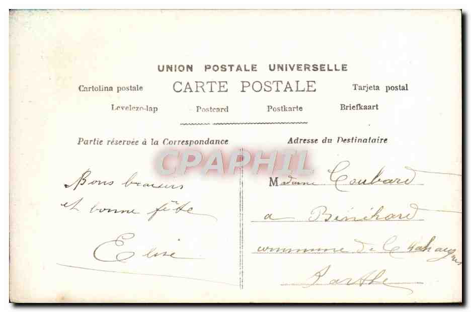 CPA Fantaisie Enfant — Rückseite