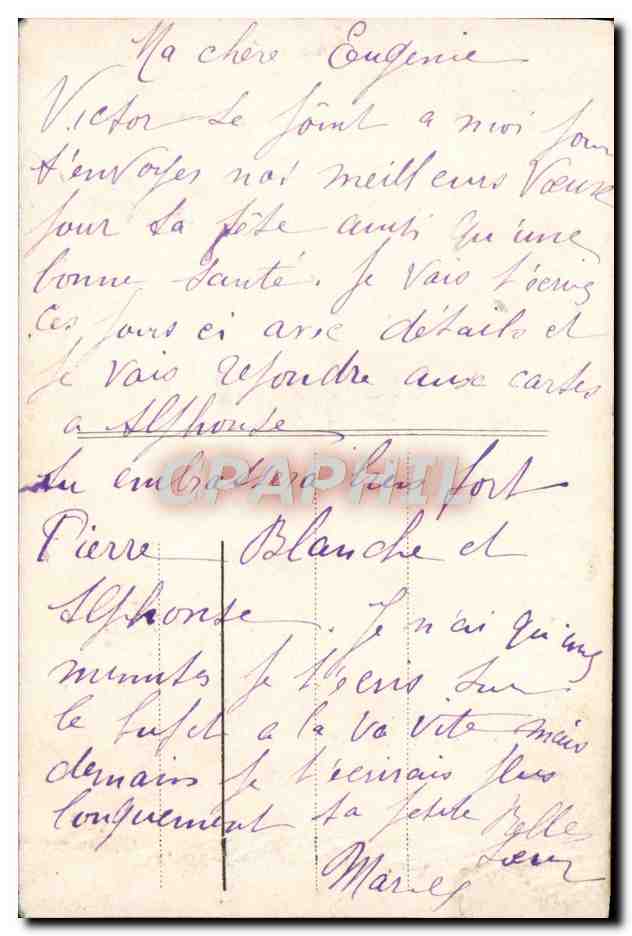 CPA Fantaisie Femme — Rückseite