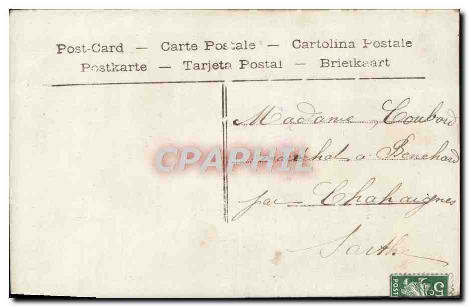 CPA Fantaisie Femme — Rückseite