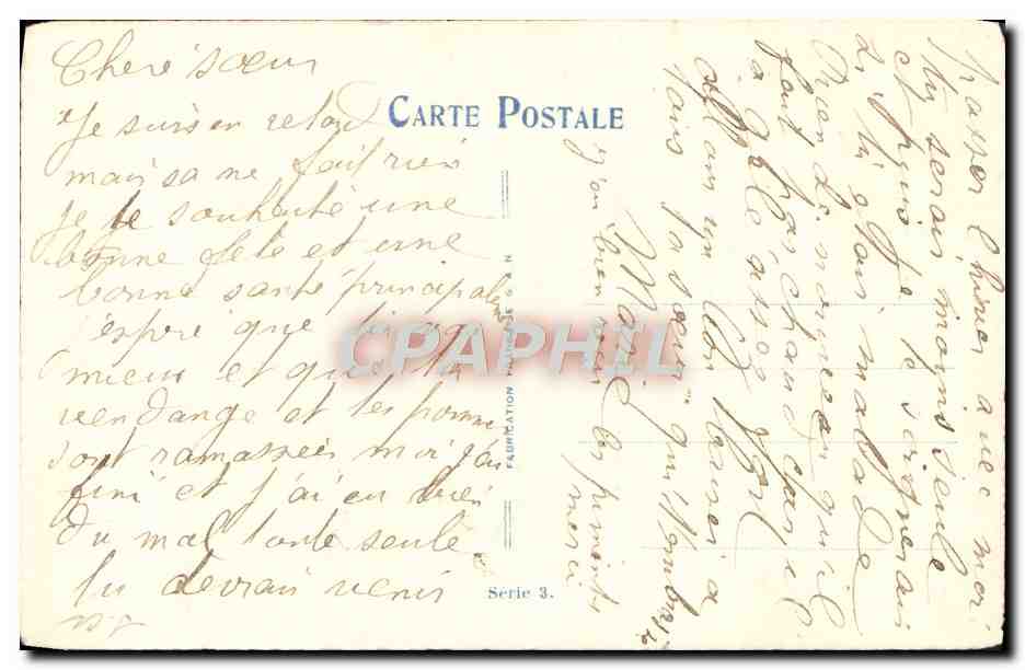CPA Fantaisie Fleurs — Rückseite