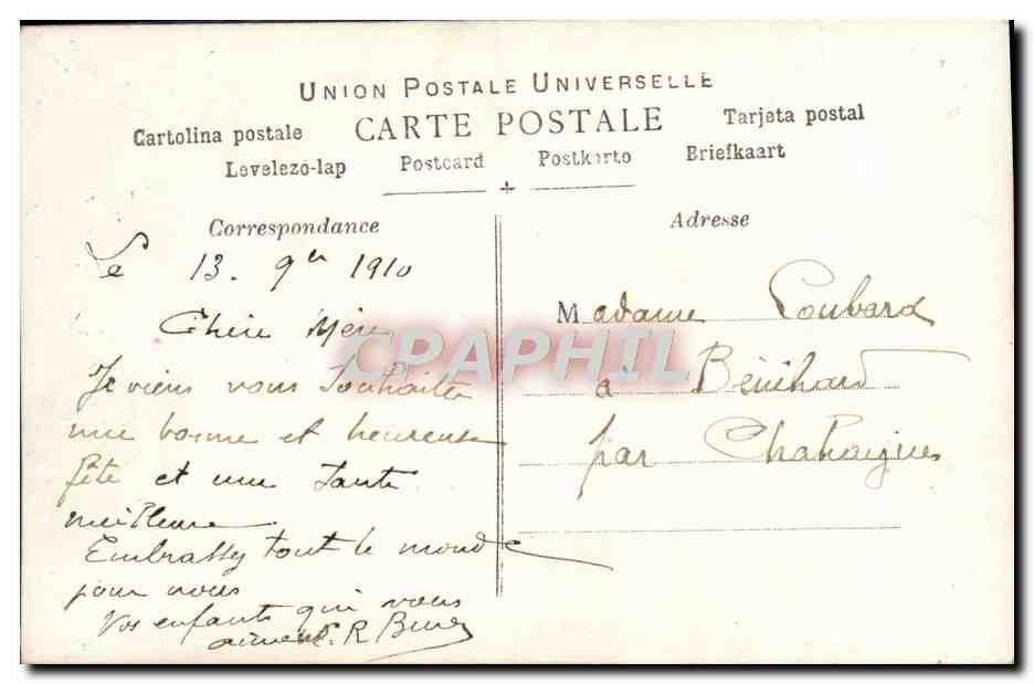 CPA Fantaisie Enfant — Rückseite