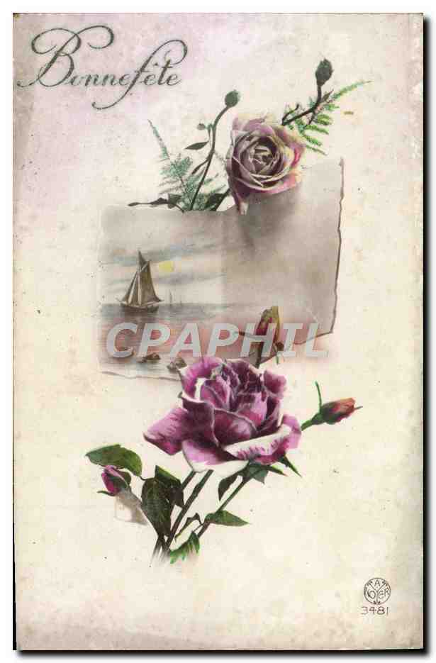 CPA Fantaisie Fleurs