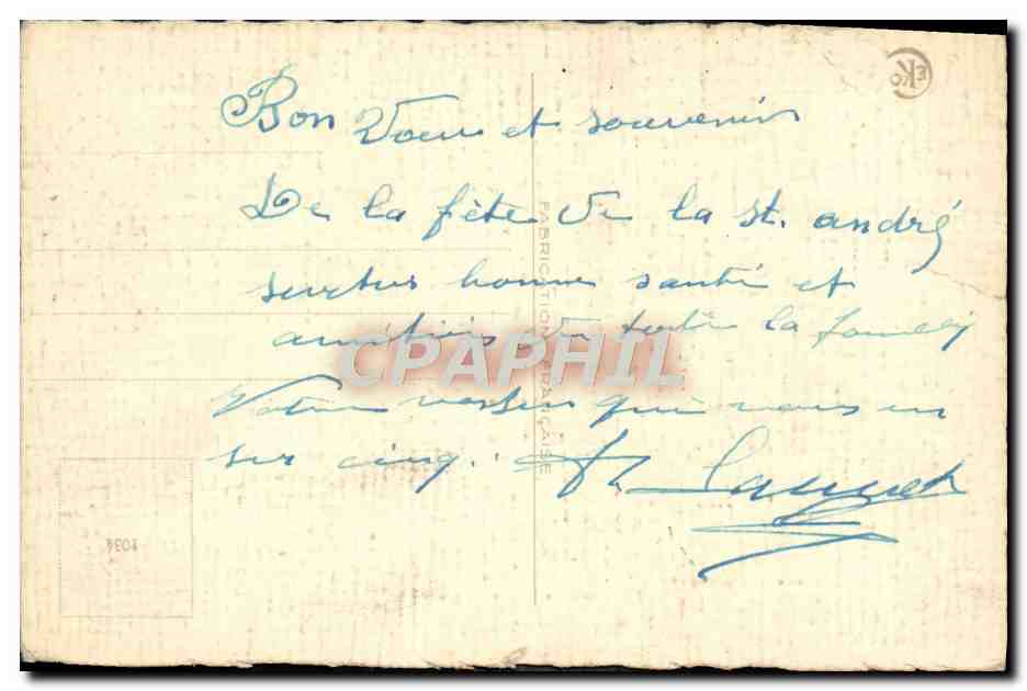 CPA Fantaisie Fleurs — Verso