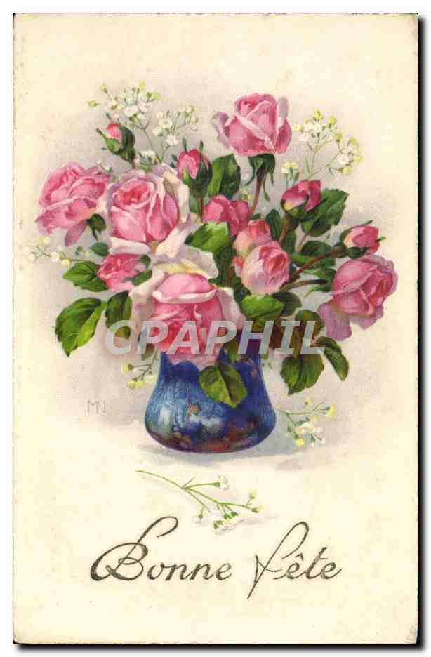 CPA Fantaisie Fleurs