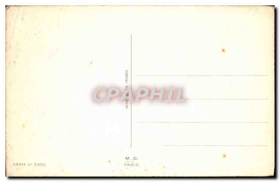 CPA Fantaisie Fleurs Enfant — Rückseite