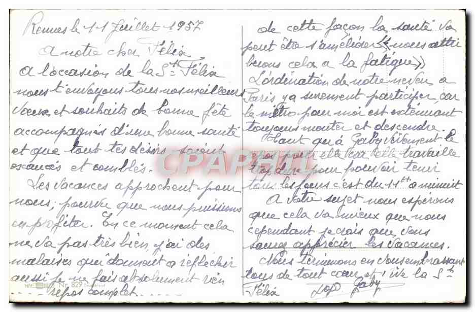 CPA Fantaisie Enfant — Rückseite