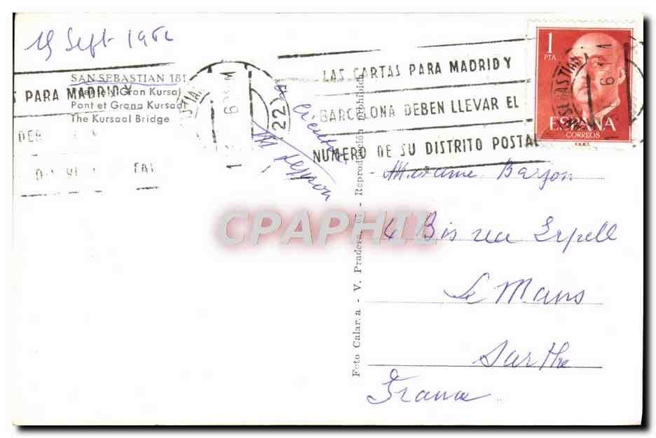 CPM San Sebastian  — Verso