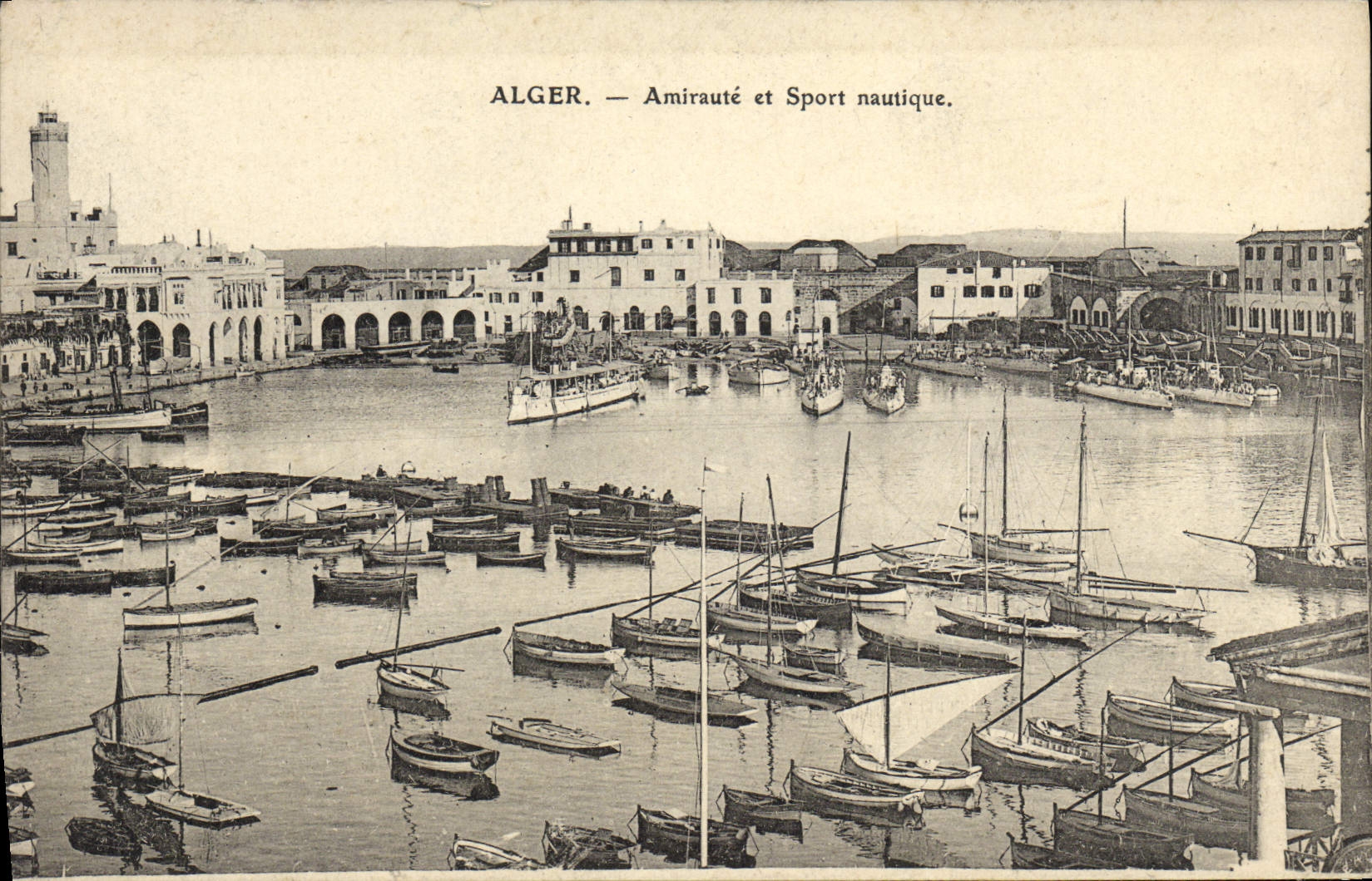 CPA Alger Amiraute et sport nautique Bateaux 
