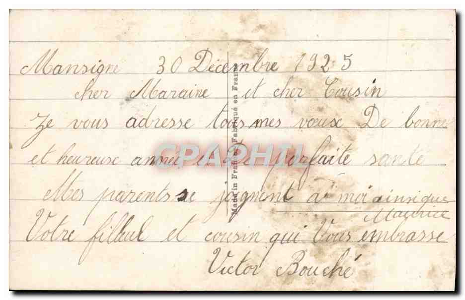 CPA Fantaisie Femme — Back