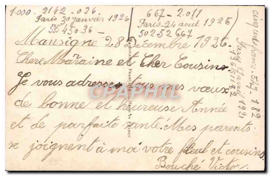 CPA Fantaisie Enfant — Rückseite