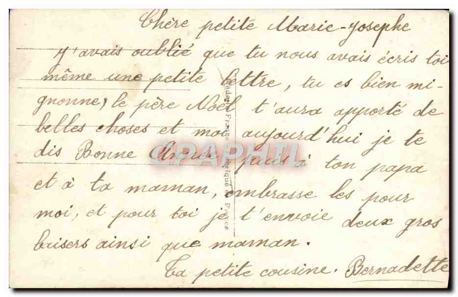 CPA Fantaisie Enfant Bebe — Rückseite
