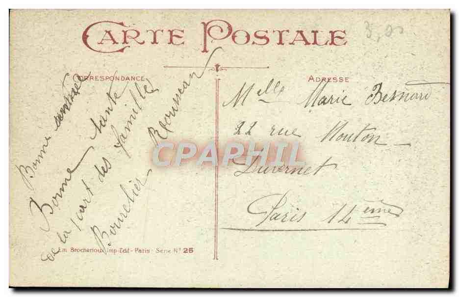 CPA Fantaisie Bonne Caleche Cheval  — Verso