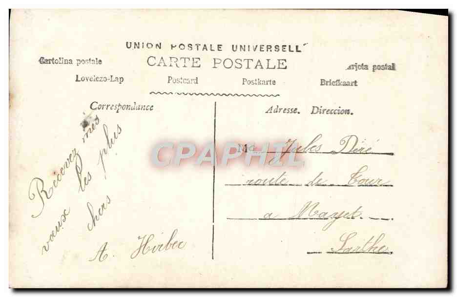 CPA Fantaisie Femme — Rückseite