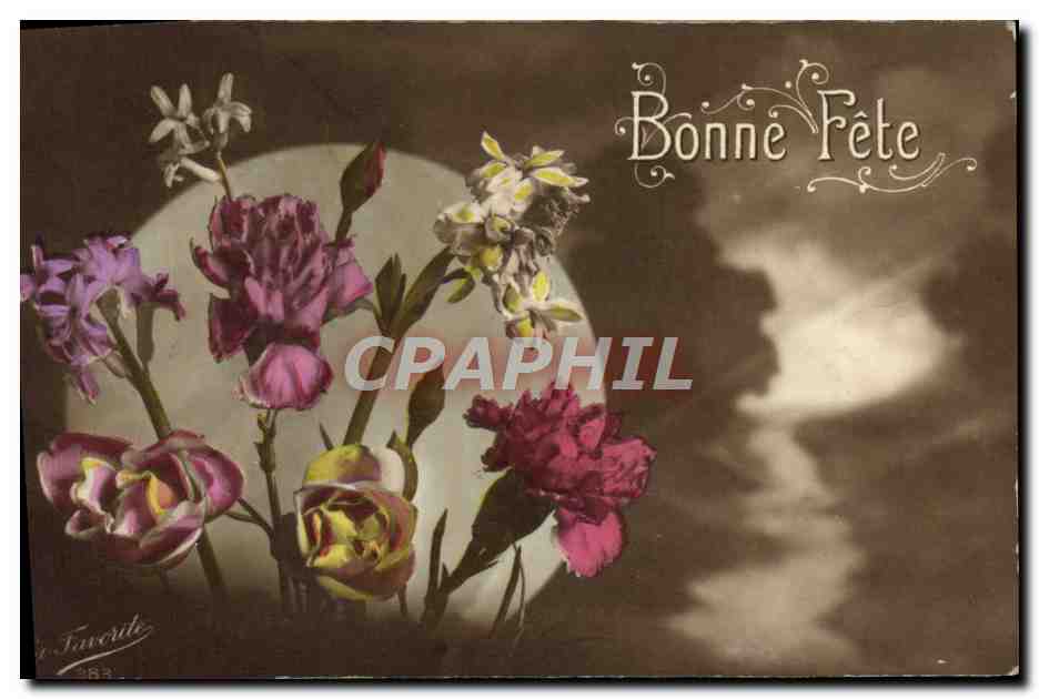 CPA Fantaisie Fleurs