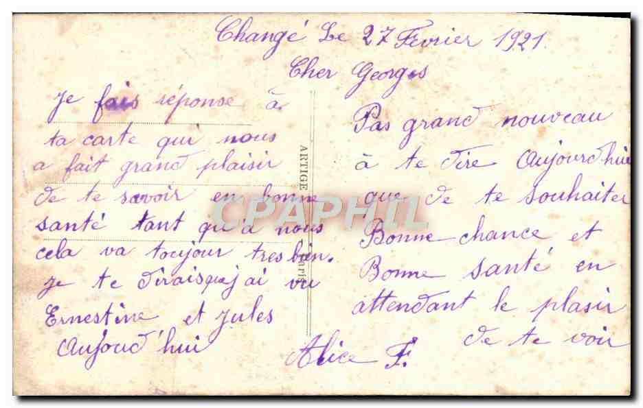 CPA Fantaisie Fleurs — Verso