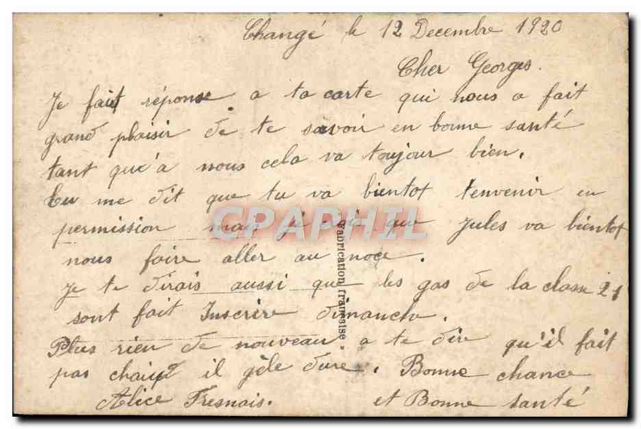 CPA Fantaisie Fleurs Roses — Verso