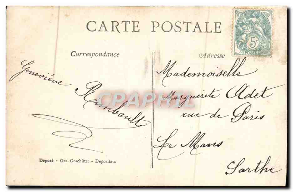 CPA Fantaisie Enfant Bonne Fete — Rückseite