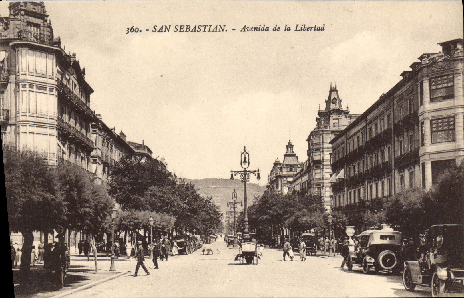 CPA San Sebastian Avenida de la Libertad