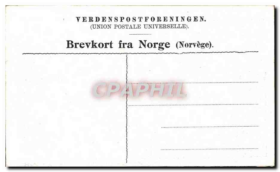 CPA Trondhjem Kroningshitideligheden Domkirken — Verso