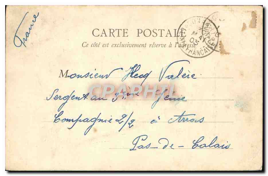 CPA Conakry Cueillette des Palmistes Guinee — Rückseite