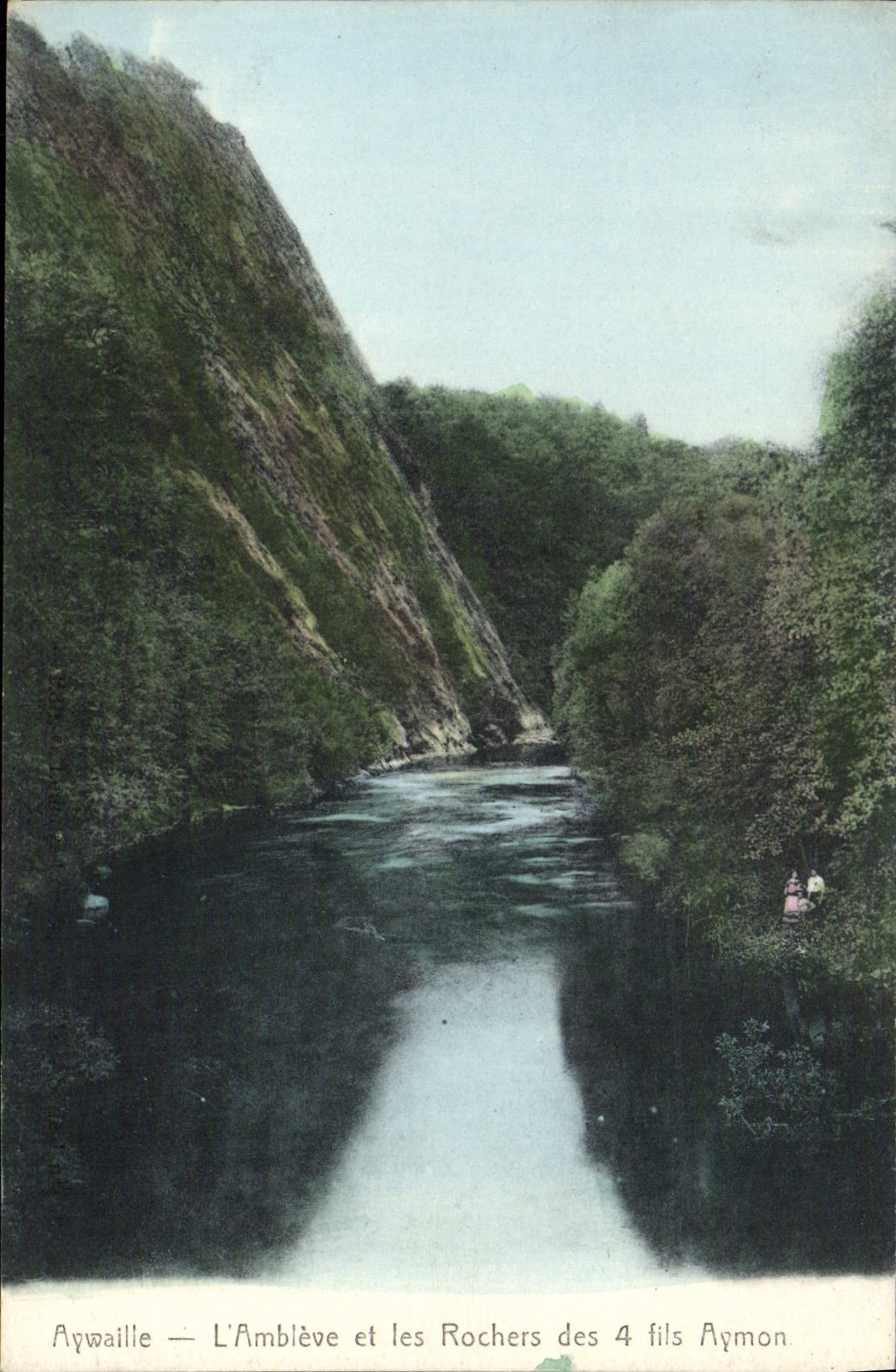 CPA Aywaille L'Ambleve et les Rochers des 4 Fils Aymon
