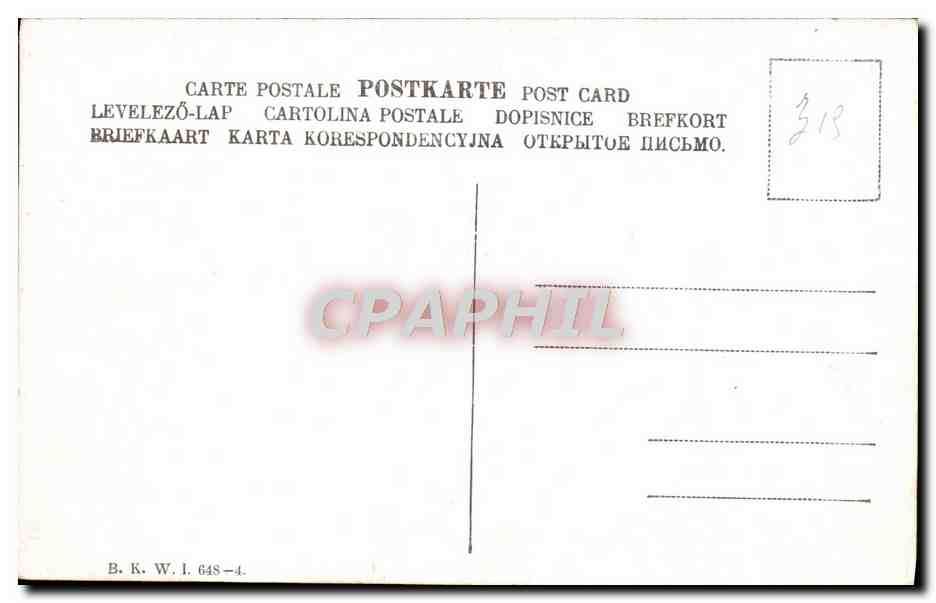 CPA Folklore Pays Bas Femme — Rückseite