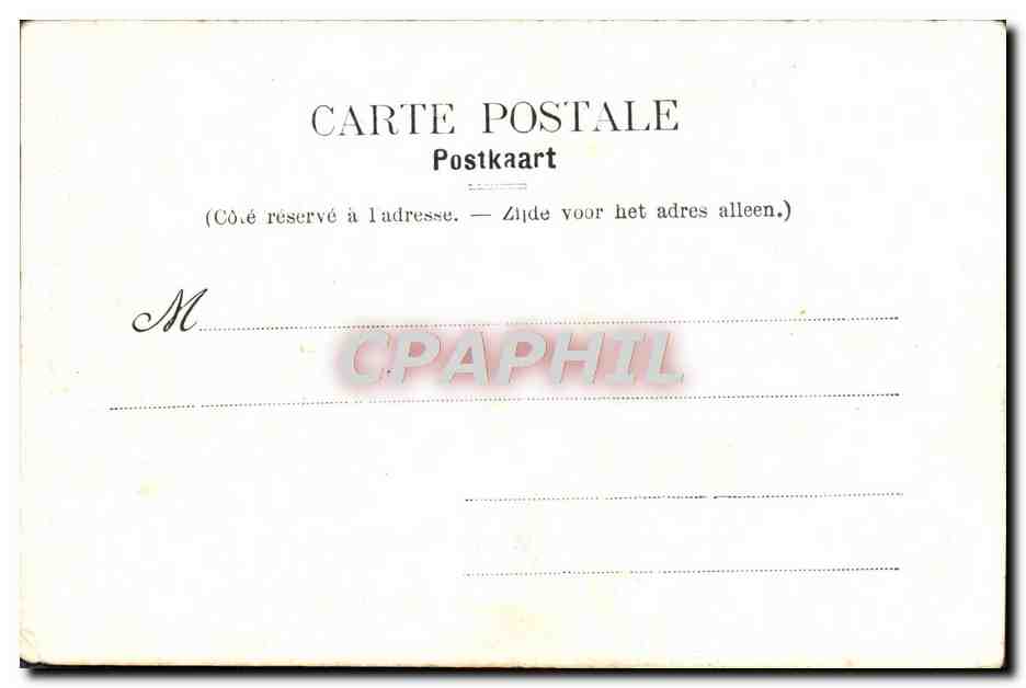 CPA Bruxelles Fontaine de Brouckere — Verso