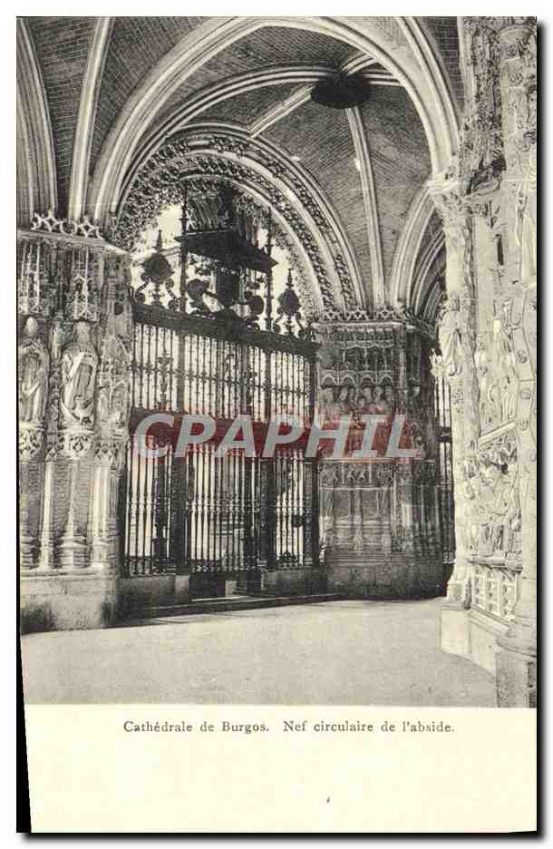 CPA Burgos Cathedrale de Nef Circulaire de L'Abside