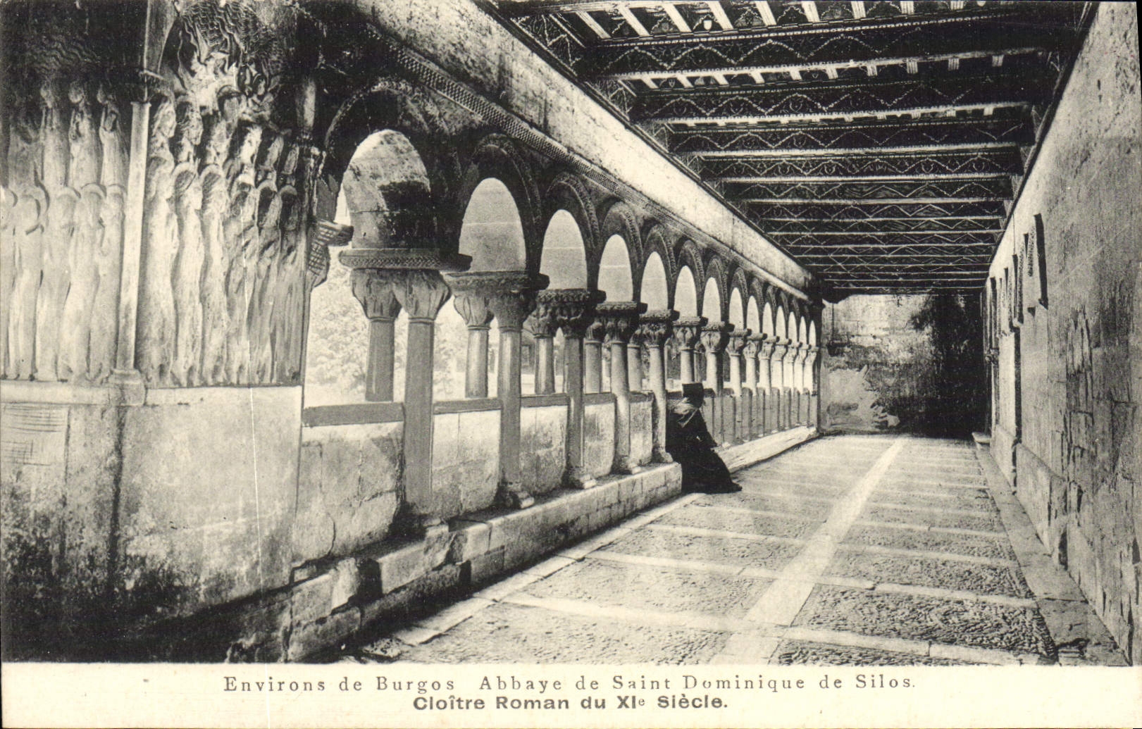 CPA Burgos Environs Abbaye de Saint Dominique de Silos Cloitre roman du 11eme