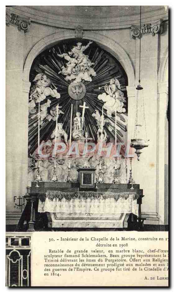 CPA Burgos Interieur de la Chapelle de la Marine 