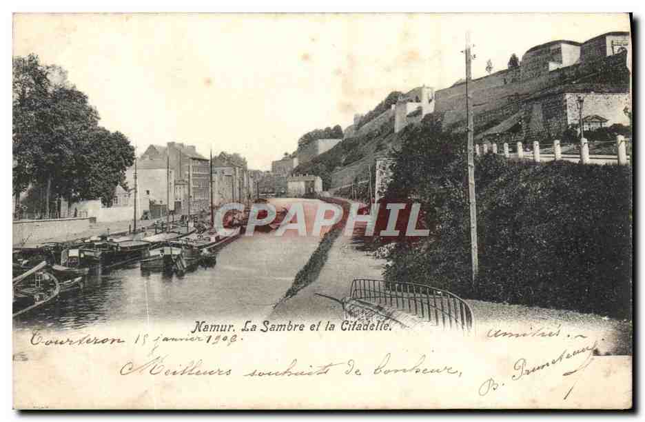 CPA Namur La Sambre et la Citadelie