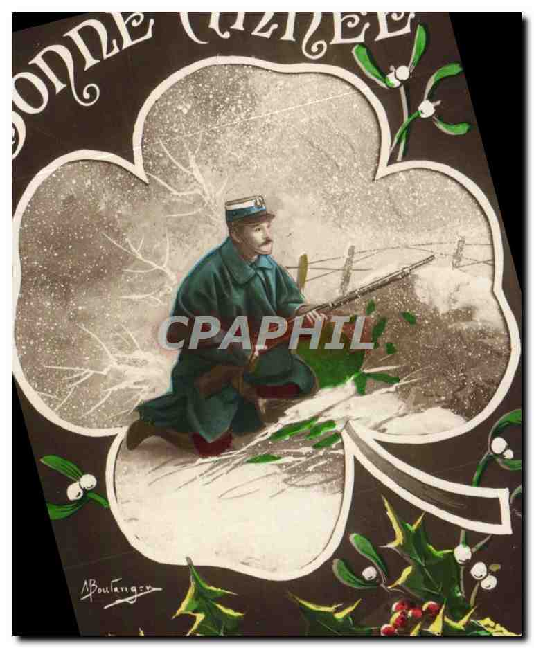 CPA Bonne Annee Soldat Militaria 