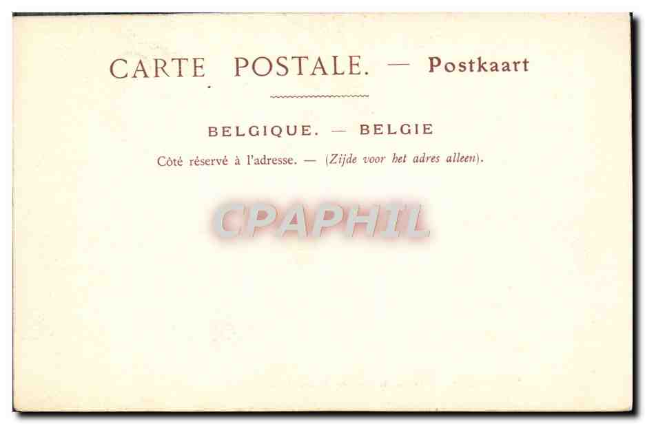CPA Bruxelles Bois de la Cambre le Pont de Bois — Verso